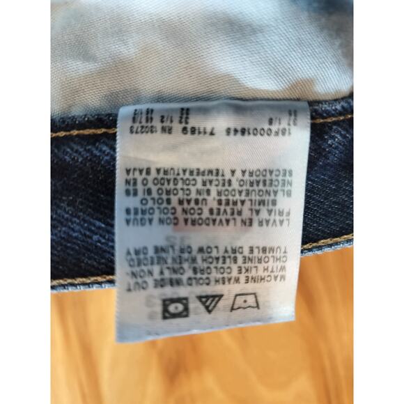 Wrangler 96501 Regular Fit Jeans Mens 35x32 Blue Denim Straight Leg USA - Picture 10 of 10